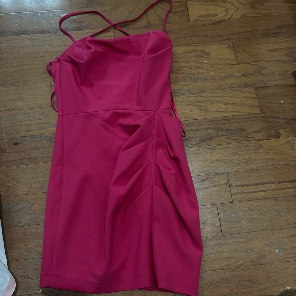 Gianni Bini Strappy Hot Pink Mini Dress